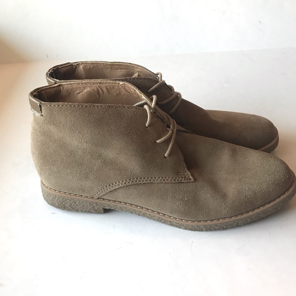 Tommy Hilfiger Taupe Suede Chukka Boots - Picture 1 of 14